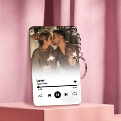 Personalised Music Plaque with Photo - Custom Song & Picture Acrylic Gift