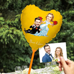 Personalized Face Balloons for Party Engagement Wedding Anniversary Decorations