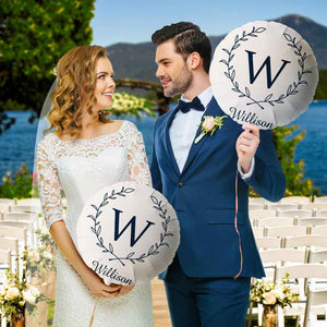 Personalized Name Floral Balloons for Engagement Wedding Anniversary Party Decoration