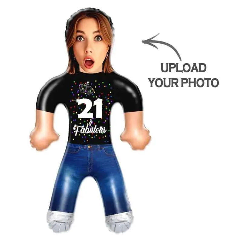 Custom Face Fabulous Blow Up Dolls Funny Inflatable Balloon Custom Air Doll for Party Favors