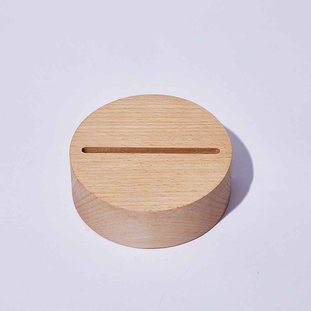 Custom Scannable Code Acrylic Music Plaque with Wooden Base - 3 Sizes