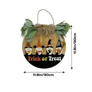 Halloween Welcome Sign for Front Door Farmhouse Wreath Porch Decor Hanging Decoration Gifts