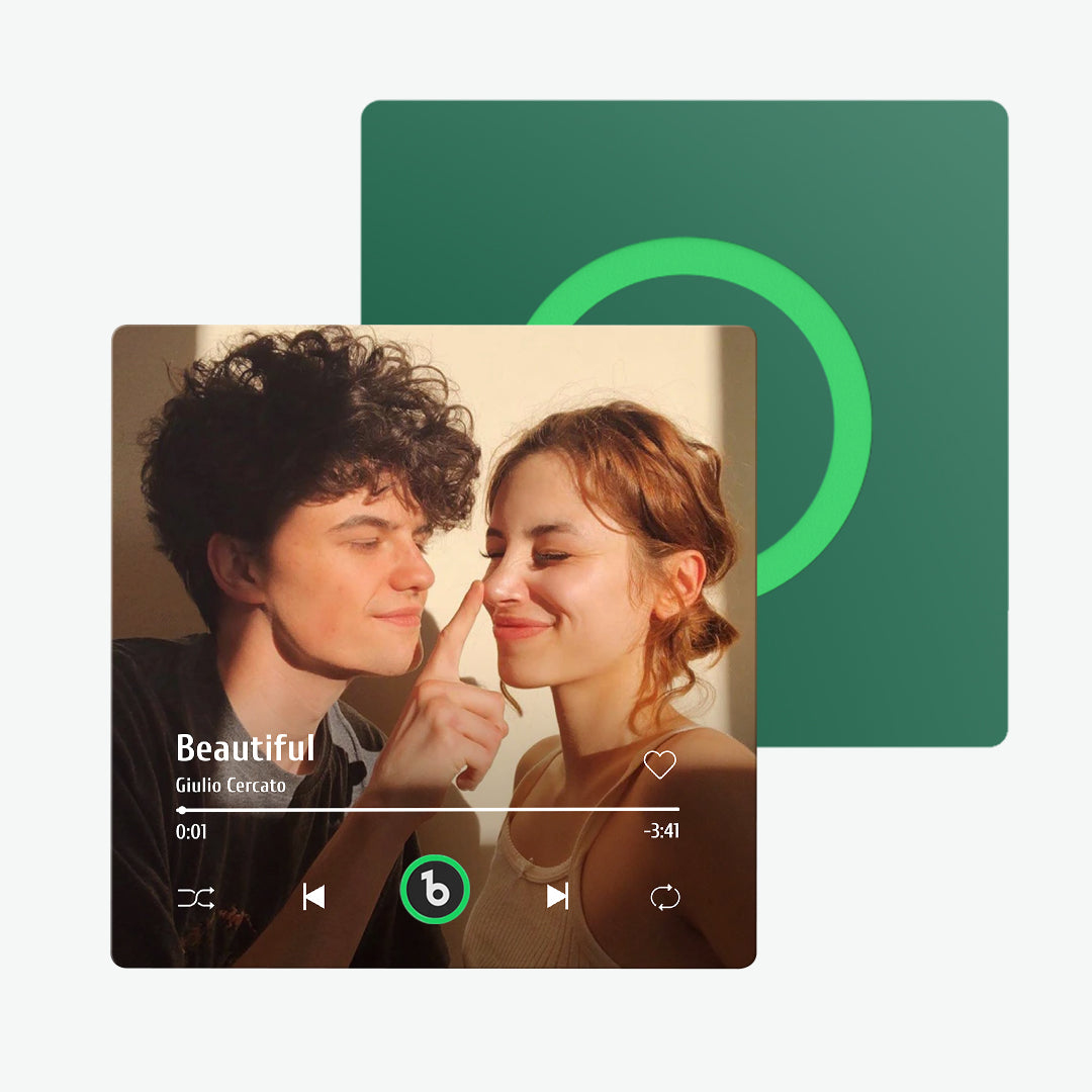 Frameless Custom Music Fridge Magnet 4.0 | Personalised Photo & Music Gift