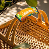 Personalised Luggage Handle Wrap - Custom Neoprene Travel Tag Gift