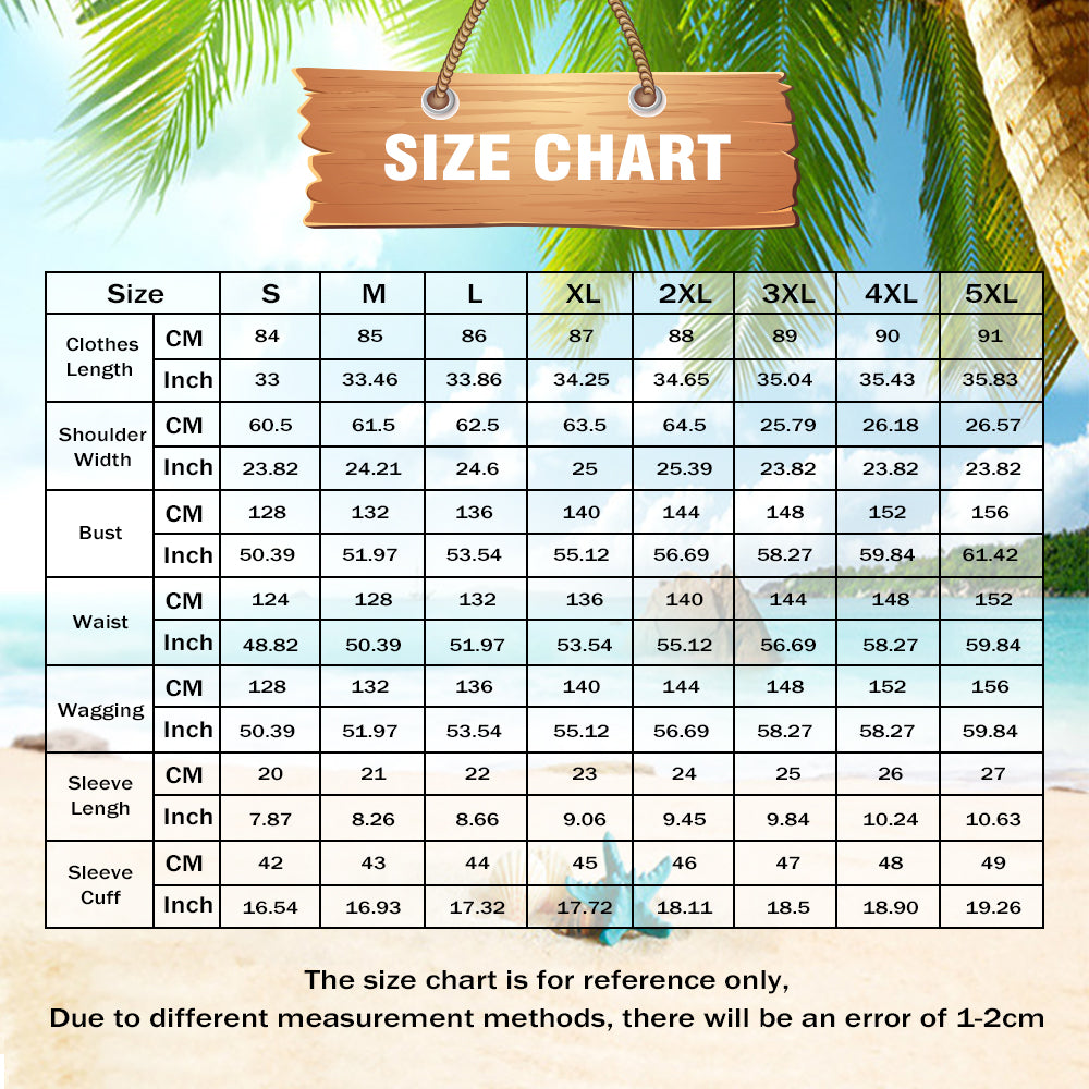Close-up of Personalised Photo Hawaiian Shirt fabric and print – heat transfer printing detail showing vibrant colours, crisp photo resolution and soft breathable polyester-spandex blend