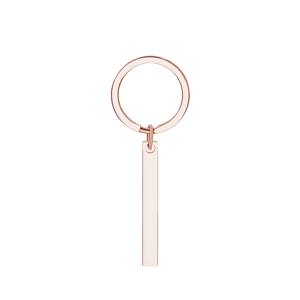 Care instructions for engraved stainless steel keychain — wipe with soft cloth, avoid harsh chemicals and prolonged salt water exposure