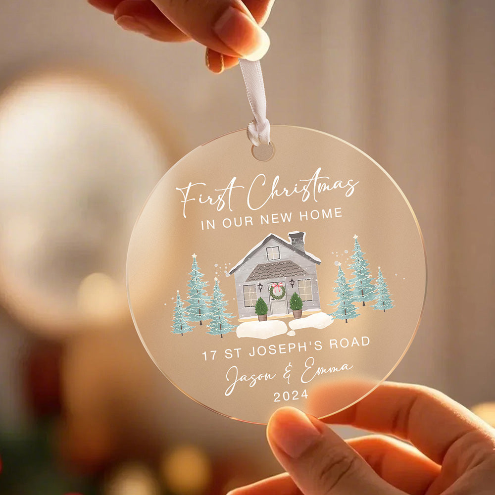 Personalised New Home Christmas Ornament - First Home Gift with Custom Name