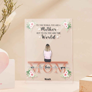 Custom Photo Acrylic Plaque For Mom