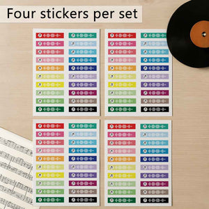 Stickers Custom Music Code Personalized Song Label 4 Stickers Per Set