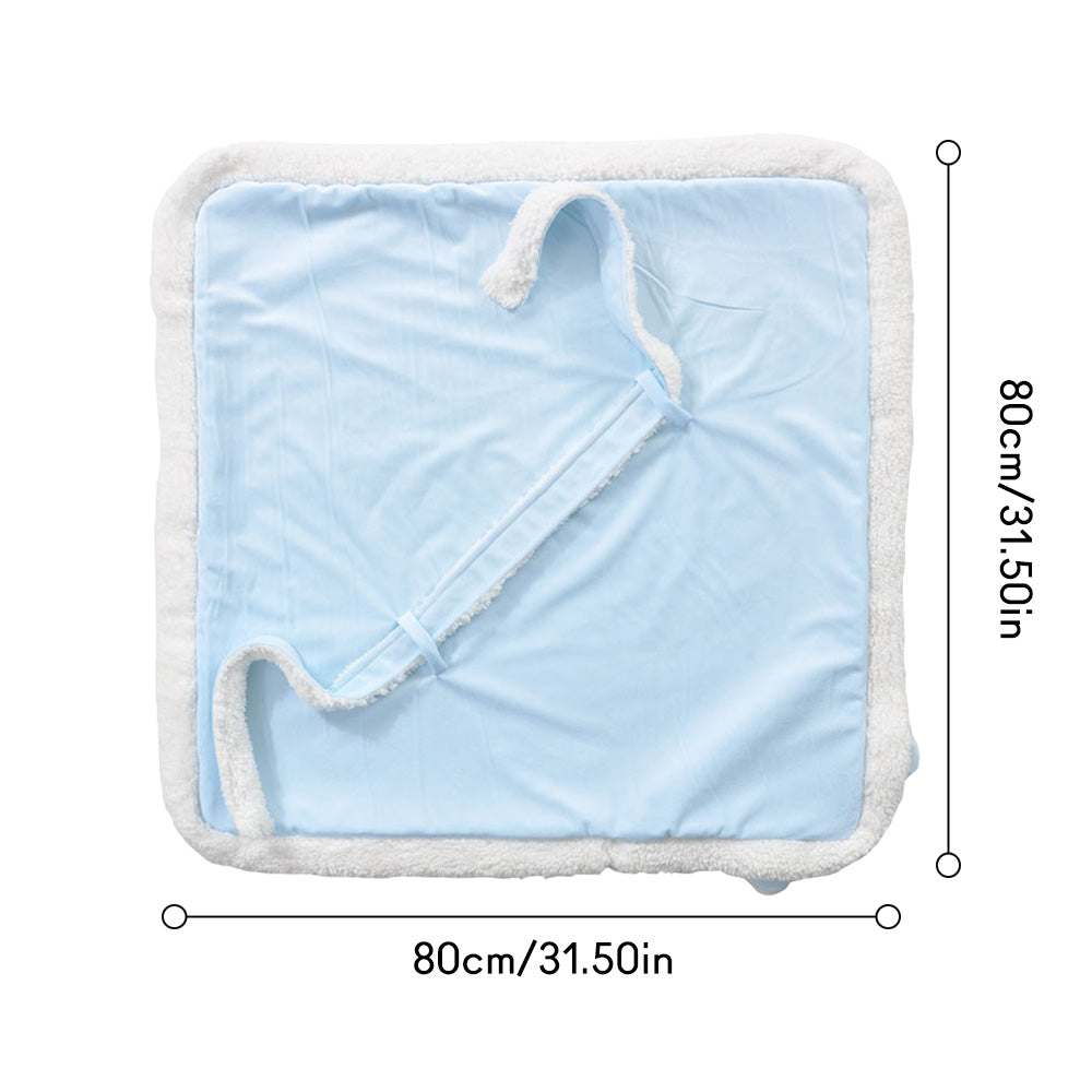 Gift-ready personalised baby blanket — custom name embroidered swaddle presented as a keepsake present for christenings and first birthdays