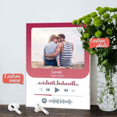 custom Music Photo Glass Plaque Fashion Plaque Home Decor Gift For Him