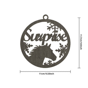 Customized Christmas Tree Ornament Hanging Decoration with Horse