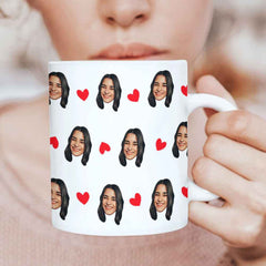 Personalized Face Mugs Little Heart Coffee Mug For Friends
