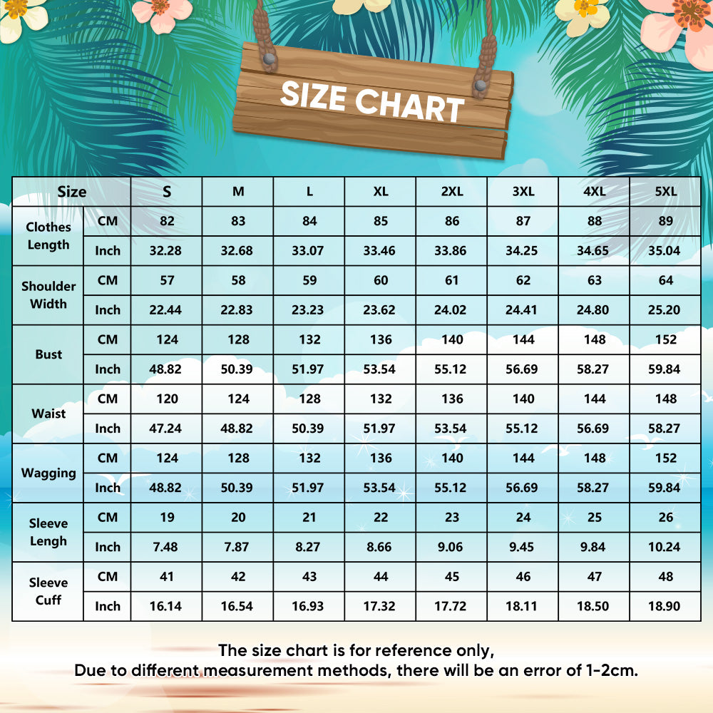 Alternate view of personalised face Aloha shirt – seamless cut‑and‑sew all‑over print showing continuous custom photo design on men's Hawaiian shirt