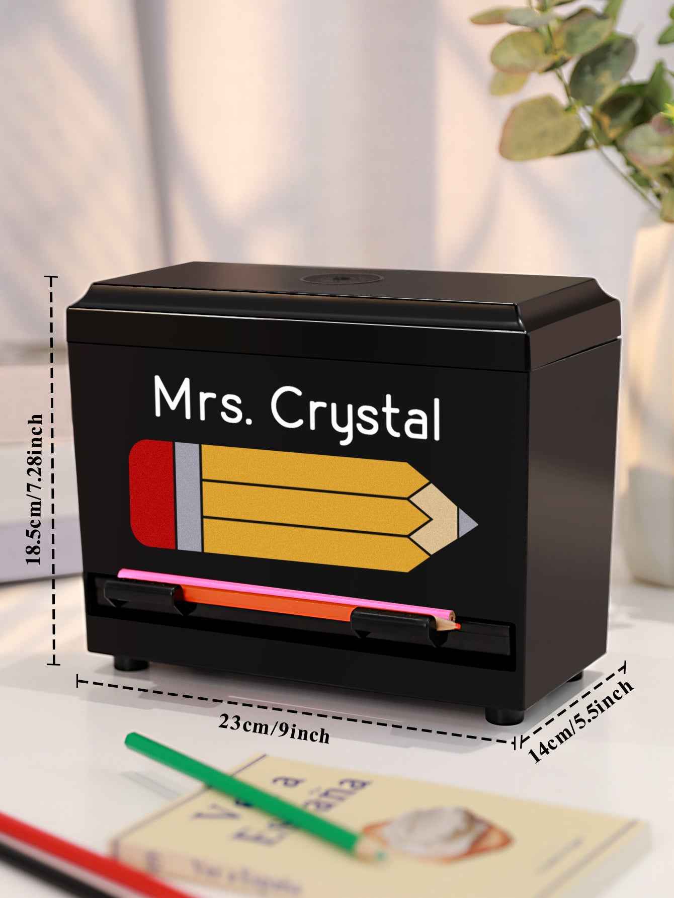 Personalized Pencil Dispenser with Name Pencil Cases Appreciation Gift for Teacher