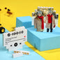 Detail of smooth, child-safe edges and durable plastic on personalised octagon bricks – safety features of custom photo building blocks for ages 3+