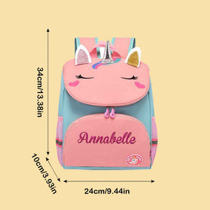 Personalized Name Embroidery Backpack Custom Unicorn Backpack School Bags Gift for Kids