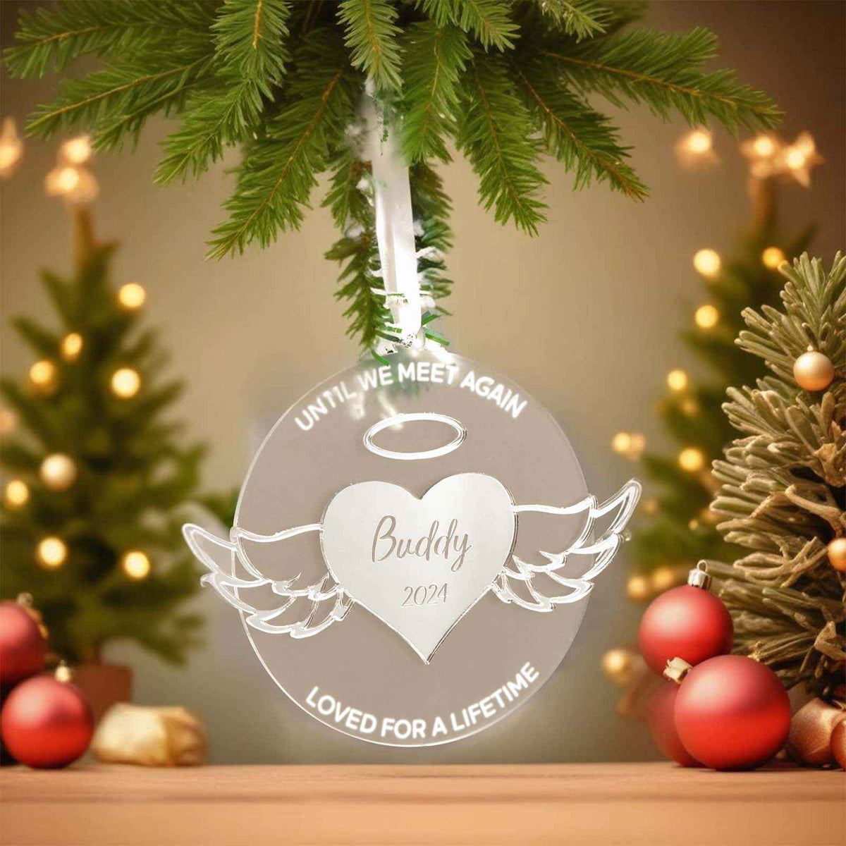 Personalized Wing Ornament Memorial Christmas Ornament Meaningful Christmas Gifts