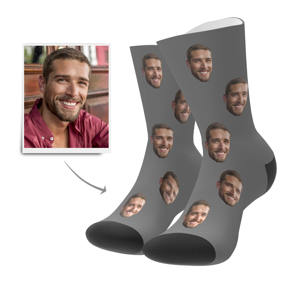 Personalised photo socks as a gift — Custom Face Socks ideal for birthdays, weddings, graduations and special occasions