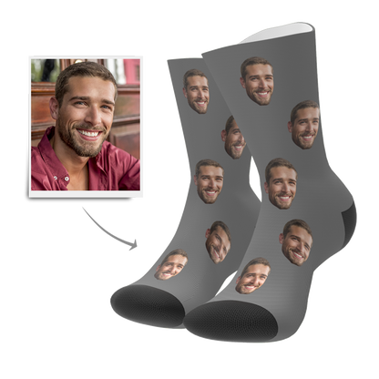 Personalised photo socks as a gift — Custom Face Socks ideal for birthdays, weddings, graduations and special occasions
