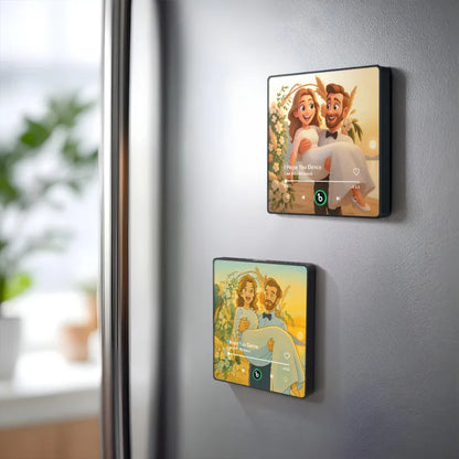 FridgeBeats Framed 4.0 Custom Photo Music Fridge Magnet - Personalised Song Player Wedding Gift