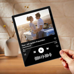 Scannable Music Code Acrylic Plaque Custom Photo Album Cover