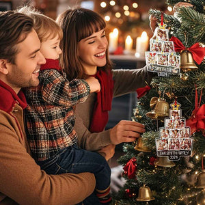 Personalized Photo Christmas Tree Ornament Custom Ornament Christmas Gift for Family