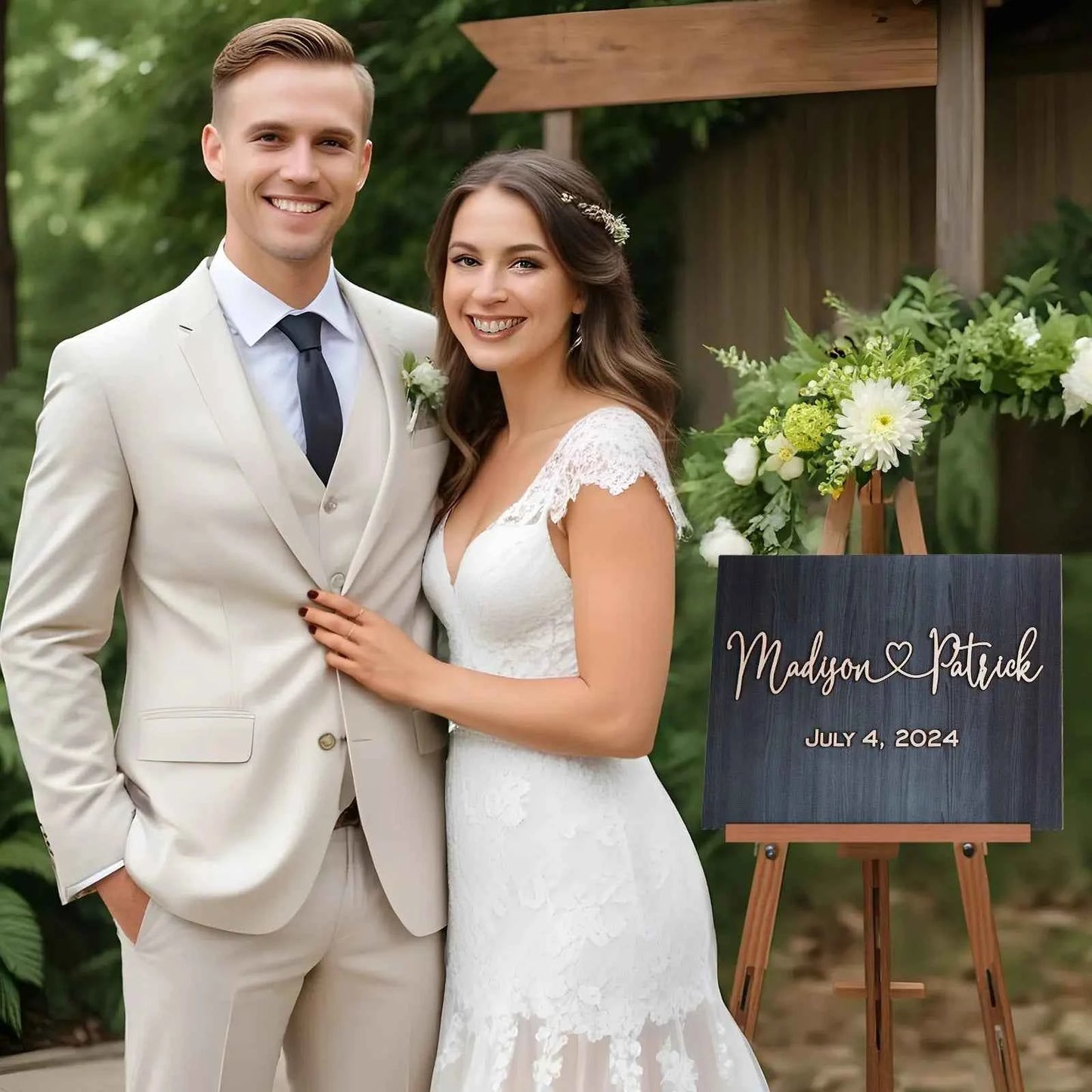 Personalized Wedding Sign Wedding Welcome Sign for Wedding Entrance