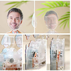 Personalized Face Grow Old Together Shaking Head Standee Gift for Dad and Mom