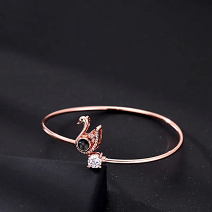 Personalised Photo Projection Bracelet | Engraved Heart Jewellery Gift
