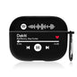 Back view of personalised AirPods Case with smooth edges and engraved area