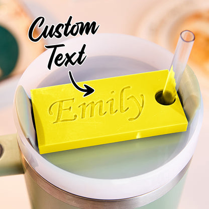 Personalised 3D Name Plate Tag for 40oz Stanley Tumbler | Custom Gift for Her