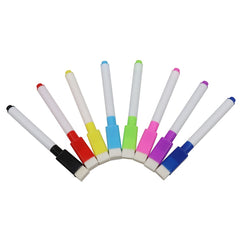 8 Colour Erasable Whiteboard Marker Pens Set - Vibrant Office & School Stationery