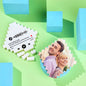 Packaged personalised photo lozenge building bricks in a gift-ready box — custom photo gift for family occasions