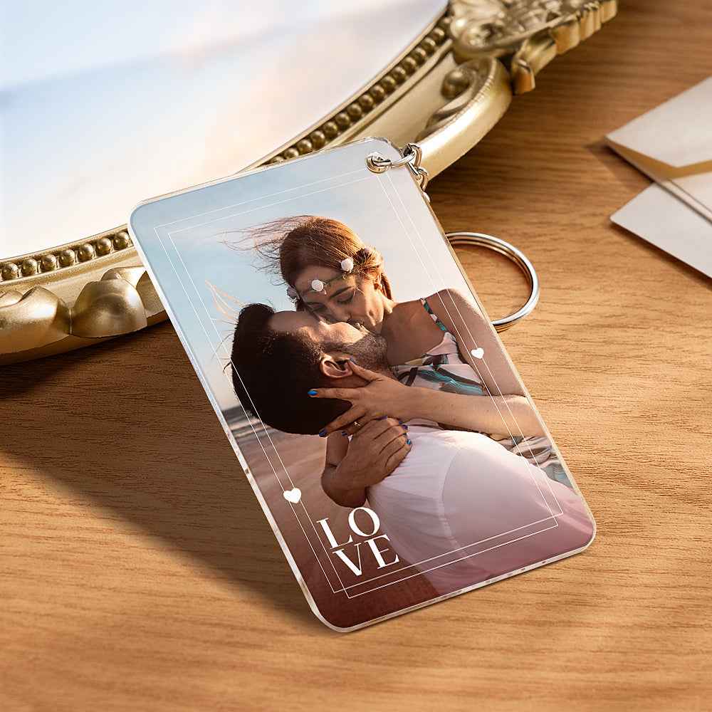 Personalized Love Gift with Photo First Anniversary Plaque Gift for Boyfriend Custom Acrylic Plaque