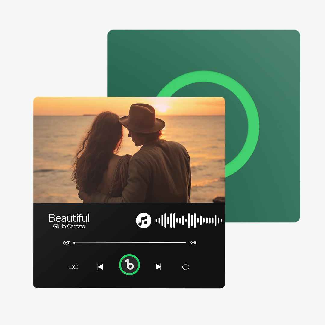 FridgeBeats Frameless Custom Music Fridge Magnet Album Fridge Magnet Anniversary Gifts