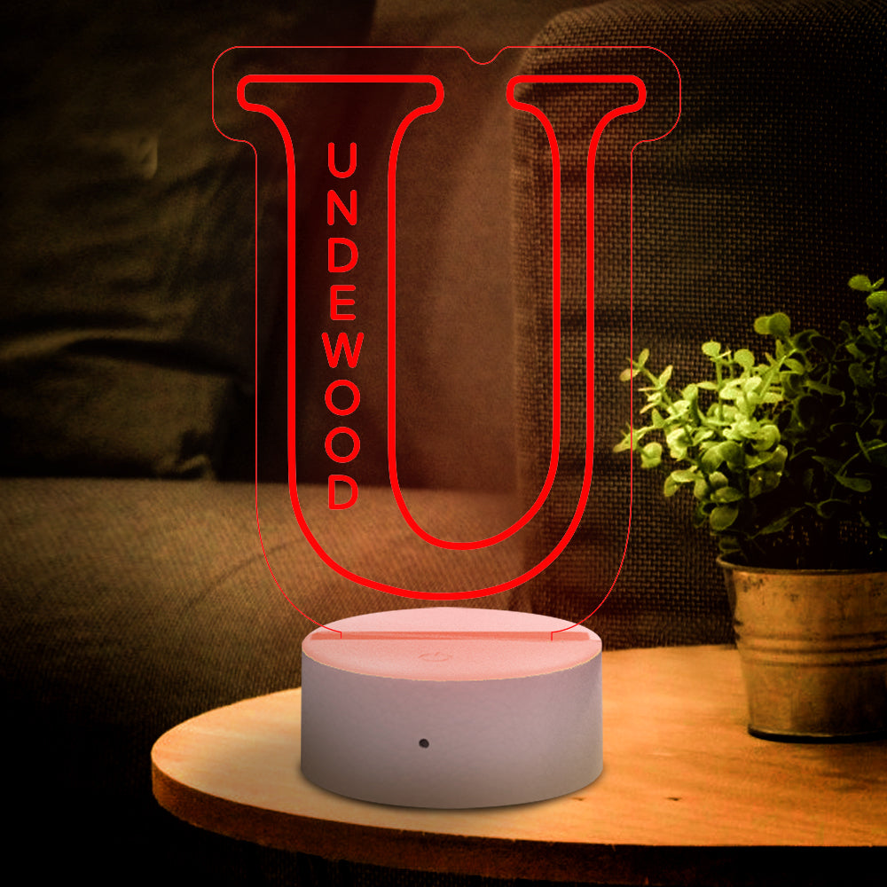 Personalised Letter LED Night Light - Custom Name Lamp for Bedroom & Home Decor