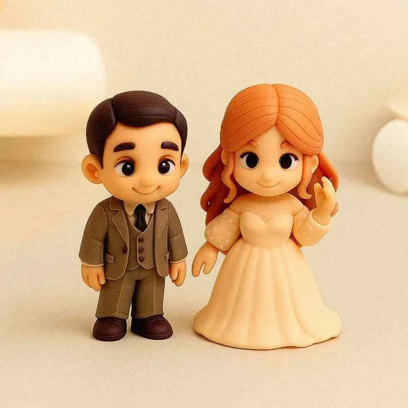 Custom Cute 3D Mini Figure Office Desk Figurine Based on Your Picture Birthday Gift Valentines Gift Christmas Gift