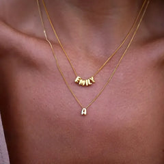 Personalised 3D Bubble Letters Name Necklace - Unique Gift for Loved Ones