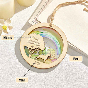 Personalized Rainbow Bridge Pet Ornament Memorial Pet Loss Gift for Pet Lovers