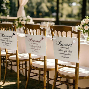 Personalized Memorial Seat Sign with Text Memorial Wedding Gift for Family Friend