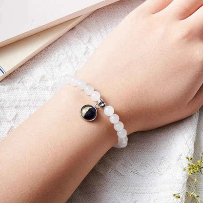 Custom Moon Phase Beads Bracelet Luminous Bracelet Gift for Her