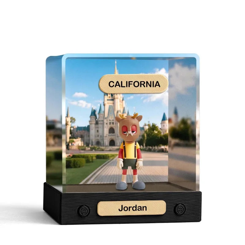 Personalised 3D Mini Figure from Your Photo - Custom Acrylic Box Gift