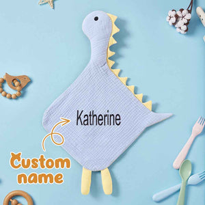 Personalized Baby Soothing Towel Soft Sleeping Swan Towel with Embroidered Name Gift for Baby