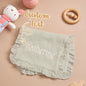 Towel laid out to demonstrate size and coverage after bath time.