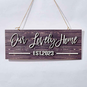 Personalized Name Custom Wood Sign Plaque - Unique Gift for Home Decoration