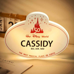 Custom Disney decorative lights Personalized Engraved Names Any Location Christmas Gift Home Decor