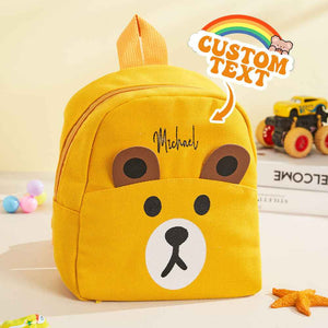 Personalized Name Embroidery Backpack Custom Mini Bear Backpack School Bags Gift for Kids
