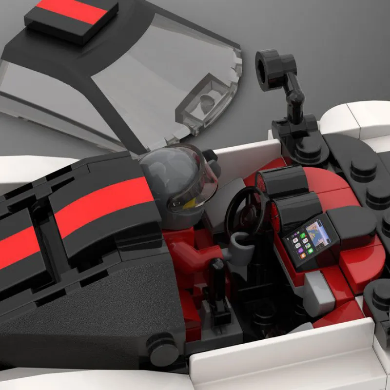 Pagani Zonda Cinque Creative Vehicle Racing Car Building Blocks with Brick Figures | Gift for Car Lovers