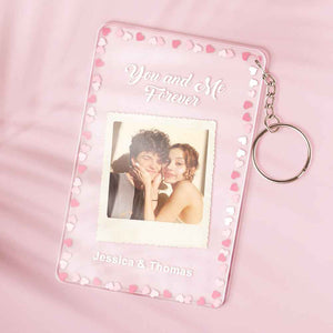 Custom Photo Keychain With Your Name Personalized Glass Night Light With Photo